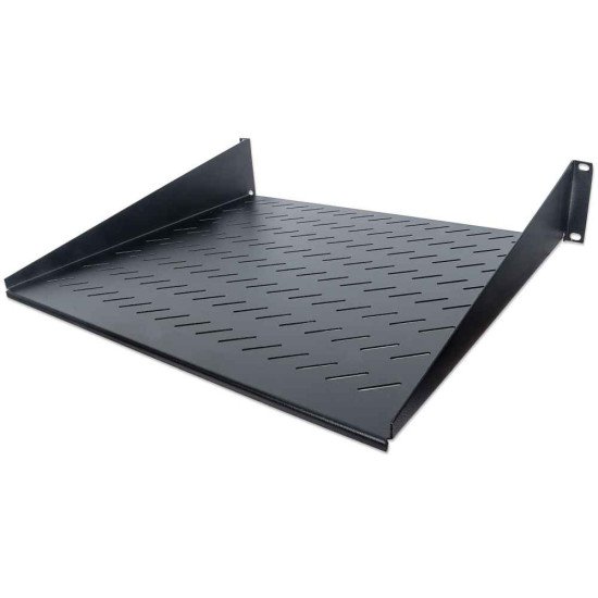 Intellinet Étagère cantilever 19", 2U, montage frontal 2 points, profondeur 400 mm, ventilée, charge max. 25 kg, noire, garantie trois ans