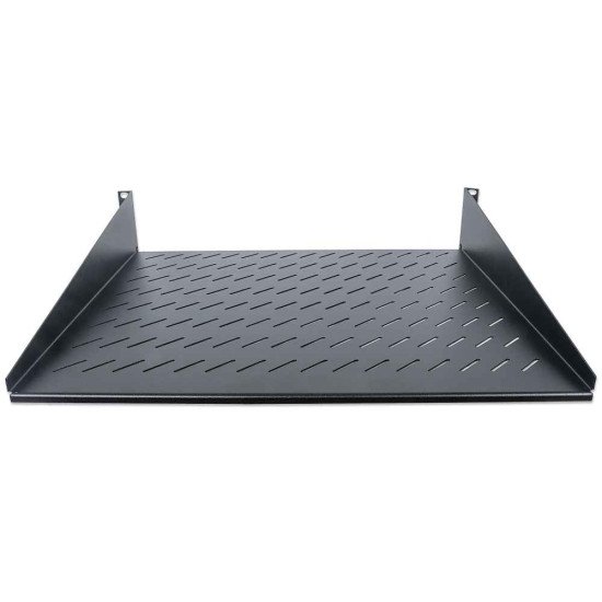 Intellinet Étagère cantilever 19", 2U, montage frontal 2 points, profondeur 400 mm, ventilée, charge max. 25 kg, noire, garantie trois ans
