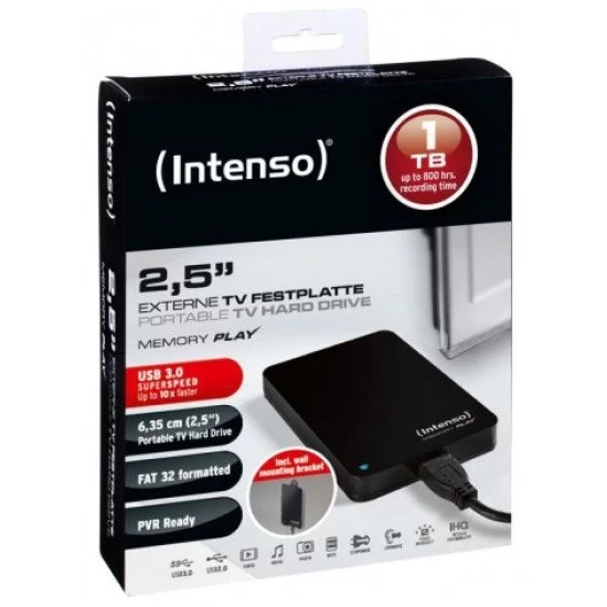 Intenso 2.5" Memory Play USB 3.0 1TB disque dur externe 1000 Go Intenso 2.5" Memory Play USB 3.0 1TB disque dur externe 1000 Go