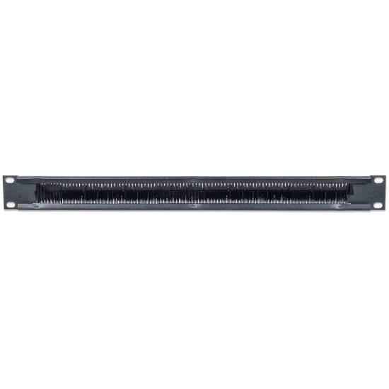 Intellinet Panneau passe-câbles 19", 1U, avec brosse, noir