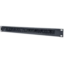 Intellinet Panneau passe-câbles 19", 1U, avec brosse, noir