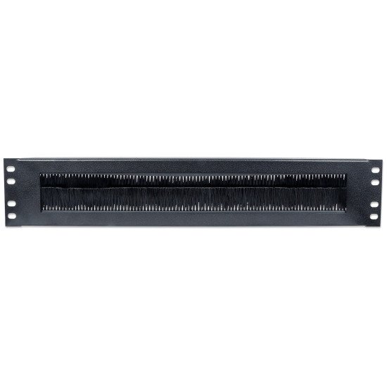 Intellinet Panneau passe-câbles 19", 2U, avec brosse, noir