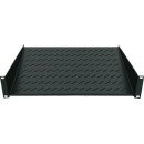 Intellinet Étagère cantilever 19", 1U, montage frontal 2 points, profondeur 150 mm, charge max. 25 kg, noire, garantie trois ans