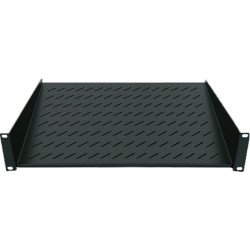 Intellinet Étagère cantilever 19", 1U, montage frontal 2 points, profondeur 150 mm, charge max. 25 kg, noire, garantie trois ans