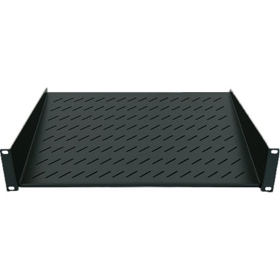 Intellinet Étagère cantilever 19", 1U, montage frontal 2 points, profondeur 150 mm, charge max. 25 kg, noire, garantie trois ans