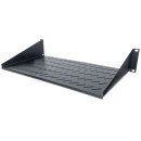 Intellinet Étagère cantilever 19", 2U, montage frontal 2 points, profondeur 250 mm, charge max. 25 kg, noire, garantie trois ans