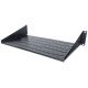 Intellinet Étagère cantilever 19", 2U, montage frontal 2 points, profondeur 250 mm, charge max. 25 kg, noire, garantie trois ans