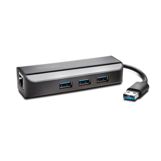 Kensington Adaptateur Ethernet et hub 3 ports USB 3.0 Kensington Adaptateur Ethernet et hub 3 ports USB 3.0