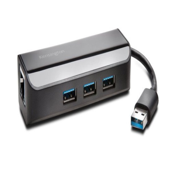 Kensington Adaptateur Ethernet et hub 3 ports USB 3.0 Kensington Adaptateur Ethernet et hub 3 ports USB 3.0