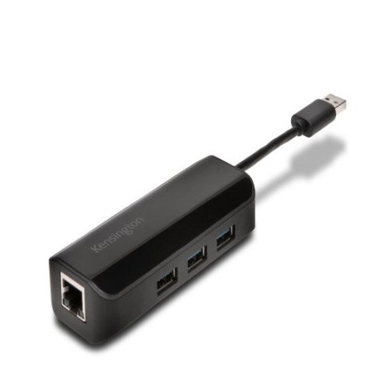 Kensington Adaptateur Ethernet et hub 3 ports USB 3.0 Kensington Adaptateur Ethernet et hub 3 ports USB 3.0