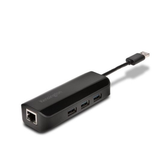 Kensington Adaptateur Ethernet et hub 3 ports USB 3.0 Kensington Adaptateur Ethernet et hub 3 ports USB 3.0