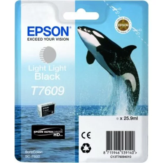 Epson T7609 Cartouche encre Noir très pâle Epson T7609 Cartouche encre Noir très pâle
