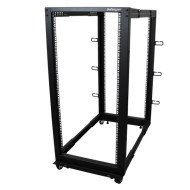 StarTech.com Rack de serveur réglable à cadre ouvert 25U 4 montants - Bâti rack avec roulettes et gestion de câbles StarTech.com Rack de serveur réglable à cadre ouvert 25U 4 montants - Bâti rack avec roulettes et gestion de câbles