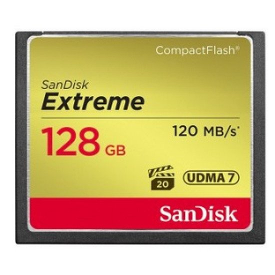 Sandisk CF Extreme mémoire flash 128 Go CompactFlash