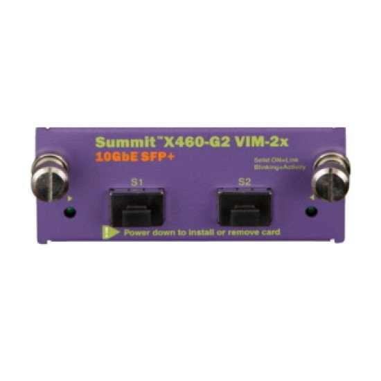 Extreme networks X460-G2 VIM-2x module de commutation réseau 10 Gigabit Ethernet