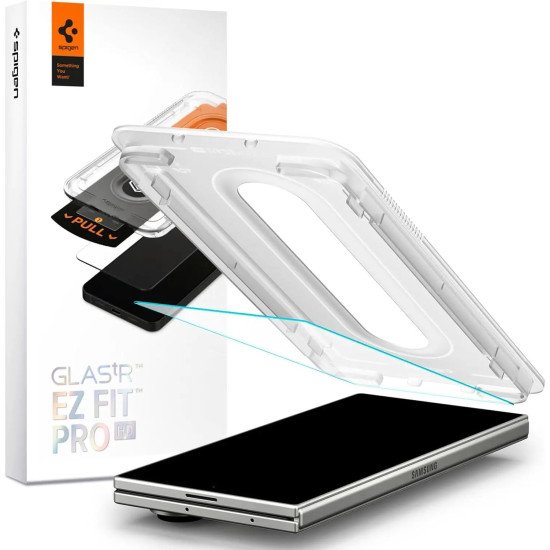 Spigen GLAS.tR EZ Fit Pro HD Protection d'écran transparent Samsung 1 pièce(s) Spigen GLAS.tR EZ Fit Pro HD Protection d'écran transparent Samsung 1 pièce(s)