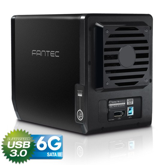 Fantec QB-35US3-6G Boîtier HDD Noir 3.5"