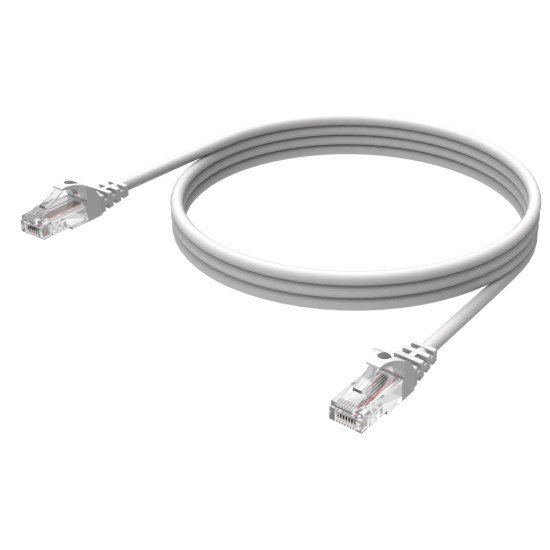 Vision Cat6 UTP, 1m câble de réseau Blanc U/UTP (UTP)