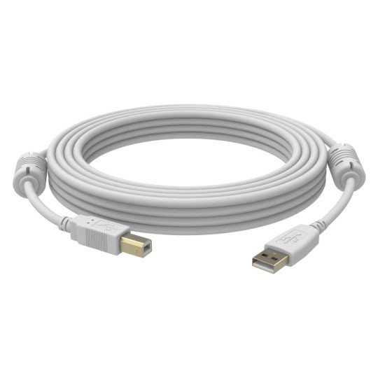 Vision USB 2.0, 2m câble USB USB A USB B Blanc