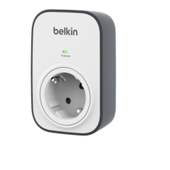 Belkin BSV103VF protection surtension Noir, Blanc 1 sortie(s) CA