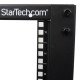 StarTech.com Rack de serveur réglable à cadre ouvert 12U 4 montants - Bâti rack avec roulettes et gestion de câbles