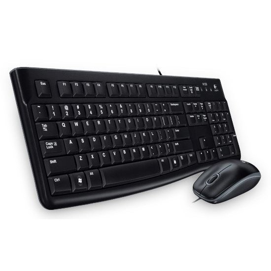 Logitech Desktop MK120 clavier Souris incluse USB Hébreu Noir