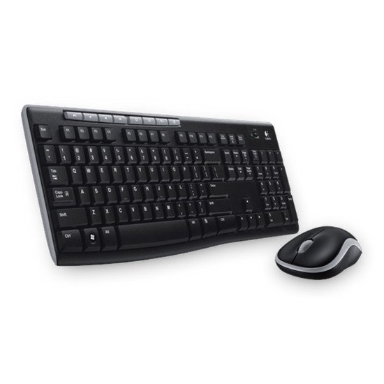 Logitech Wireless Combo MK270 clavier Souris incluse RF sans fil Grec Noir