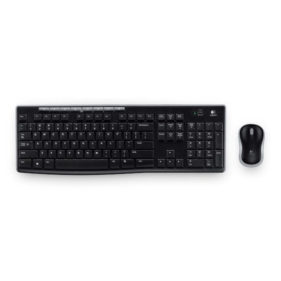 Logitech Wireless Combo MK270 clavier Souris incluse RF sans fil Grec Noir