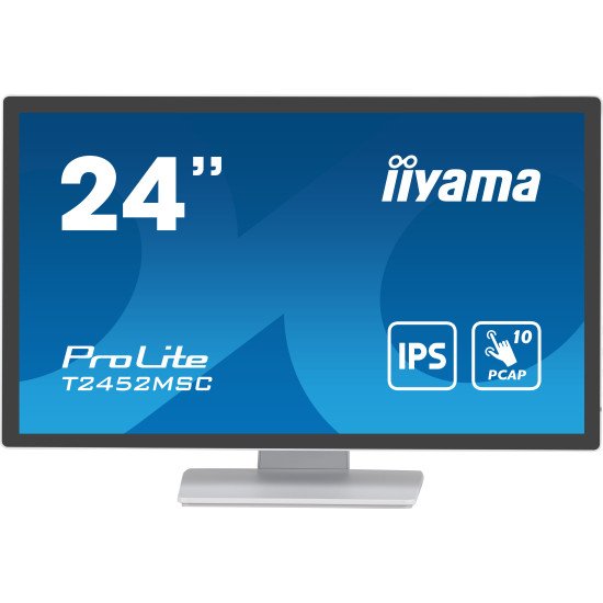 iiyama ProLite écran PC 60,5 cm (23.8") 1920 x 1080 pixels Full HD LCD Écran tactile Multi-utilisateur Blanc