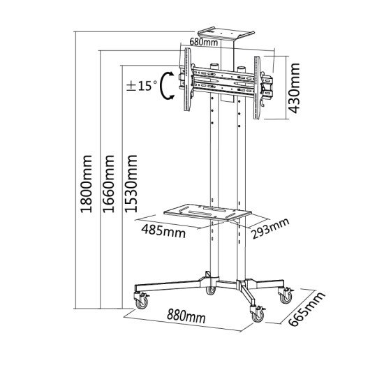 Newstar PLASMA-M1700E support tv