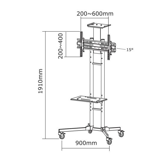 Newstar PLASMA-M1700E support tv