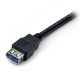 StarTech.com Câble d'extension USB 3.0 SuperSpeed de 2m - Rallonge USB A vers A - M/F - Noir