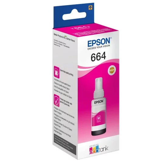 Epson 664 Ecotank Magenta ink bottle Epson 664 Ecotank Magenta ink bottle