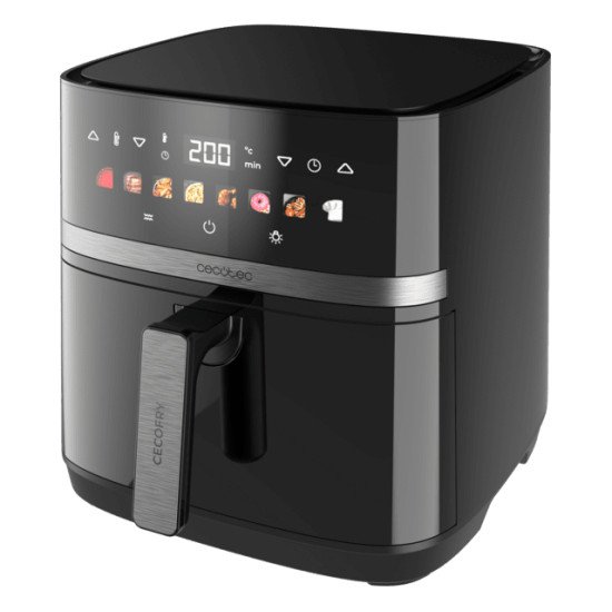 Cecotec Cecofry&Grill Duoheat 8000 Unique 8 L Autonome 2200 W Friteuse d'air chaud Noir