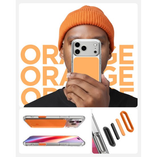 Spigen Ultra Hybrid T (MagFit) coque de protection pour téléphones portables 17,5 cm (6.9") Housse Orange Spigen Ultra Hybrid T (MagFit) coque de protection pour téléphones portables 17,5 cm (6.9") Housse Orange