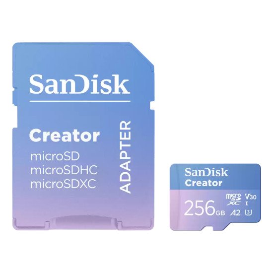 SanDisk Creator 256 Go MicroSDXC UHS-I Classe 10