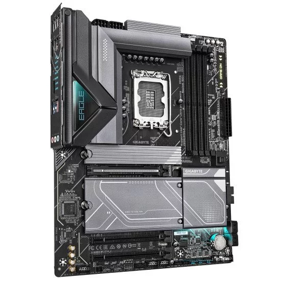 GIGABYTE Z890 EAGLE Carte Mère - Prend en charge les processeurs Intel Core Ultra (Série 2), VRM 14+1+2 phases, jusqu'à 8800MHz DDR5 (OC), 1x PCIe 5.0 M.2 + 3x PCIe 4.0 M.2, LAN 2,5GbE, USB4 GIGABYTE Z890 EAGLE Carte Mère - Prend en charge les processeurs Intel Core Ultra (Série 2), VRM 14+1+2 phases, jusqu'à 8800MHz DDR5 (OC), 1x PCIe 5.0 M.2 + 3x PCIe 4.0 M.2, LAN 2,5GbE, USB4