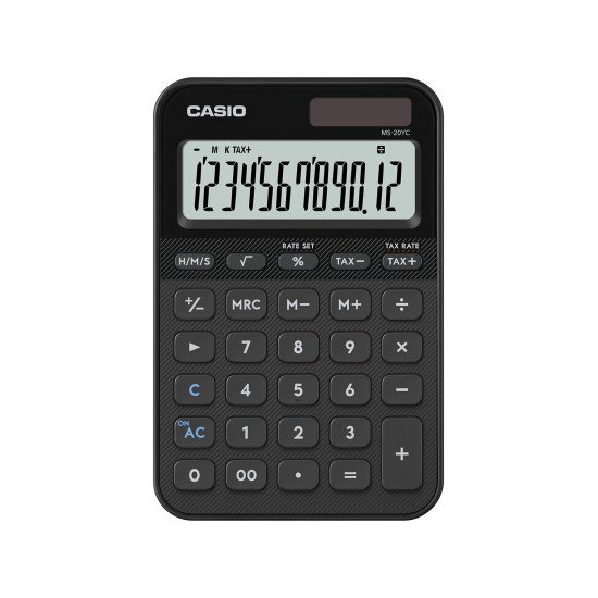 Casio MS-20YC calculatrice Bureau Calculatrice basique Noir