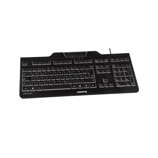 CHERRY KC 1000 SC clavier USB QWERTZ DE Noir