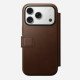 Nomad Modern Leather Folio coque de protection pour téléphones portables 16 cm (6.3") Housse Marron