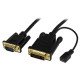 StarTech.com Câble adaptateur DVI vers VGA de 1,8m - Convertisseur actif DVI-D vers HD15 - M/M - 1920x1200