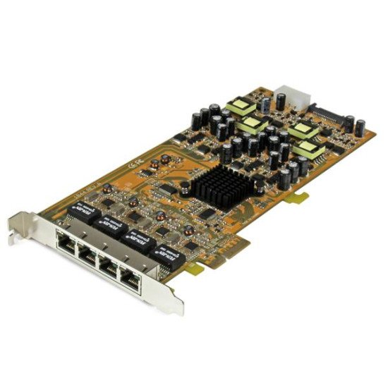 StarTech.com Carte réseau PCIe à 4 ports Gigabit Power over Ethernet - NIC PCI Express PSE / PoE