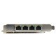 StarTech.com Carte réseau PCIe à 4 ports Gigabit Power over Ethernet - NIC PCI Express PSE / PoE