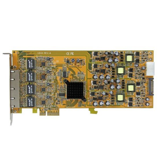 StarTech.com Carte réseau PCIe à 4 ports Gigabit Power over Ethernet - NIC PCI Express PSE / PoE