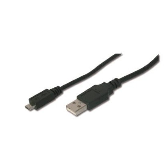 ASSMANN Electronic AK-300127-010-S câble USB 1 m 2.0 USB A Micro-USB B Noir