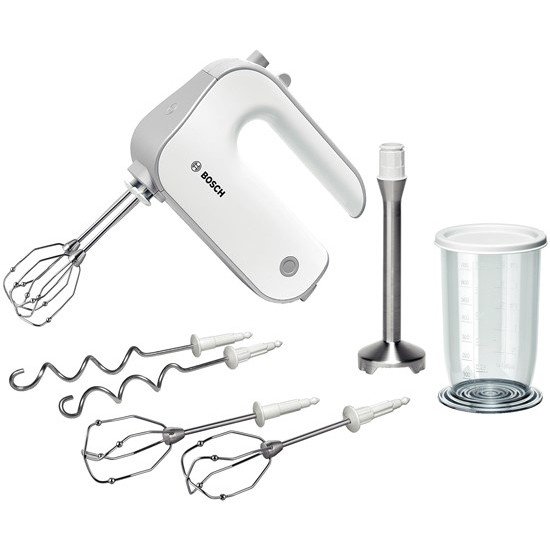 Bosch MFQ4075DE mixeur Batteur à main 550 W Argent, Blanc