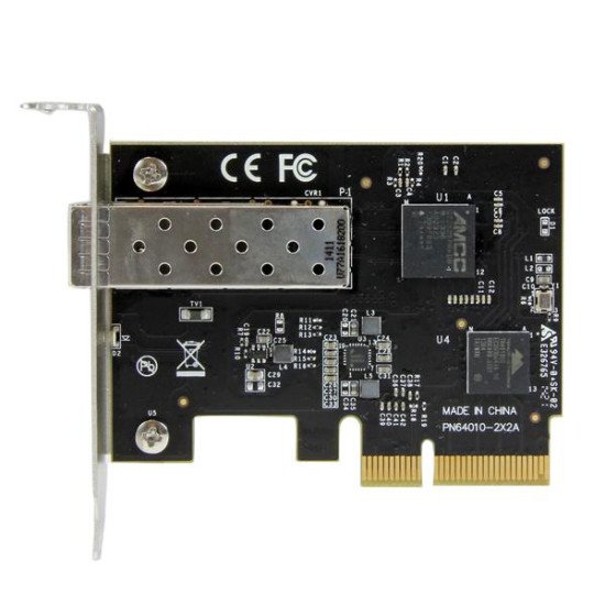 StarTech.com Carte réseau PCI Express à 1 port fibre optique 10 Gigabit Ethernet avec SFP+ ouvert - Adaptateur NIC PCIe x4