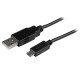 StarTech.com Câble de charge / synchronisation Micro USB longue de 3 m - USB 2.0 A vers Micro B - M/M - Noir - 0,25 mm²