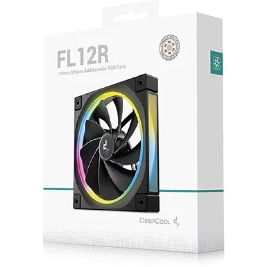 DeepCool FL12R Boitier PC Ventilateur 12 cm Noir 1 pièce(s) DeepCool FL12R Boitier PC Ventilateur 12 cm Noir 1 pièce(s)