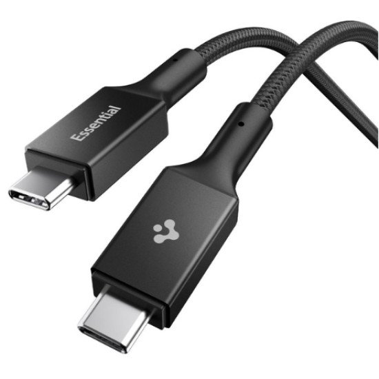 Spigen EB10015CC câble USB USB 3.2 Gen 1 (3.1 Gen 1) 1,5 m USB C 5 Gbit/s 100 W Noir